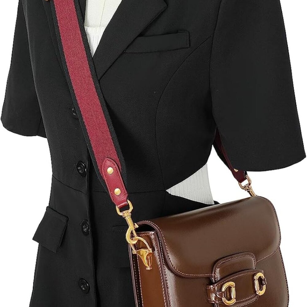 Purse Strap Replacement Adjustable Canvas Leather… - image 5